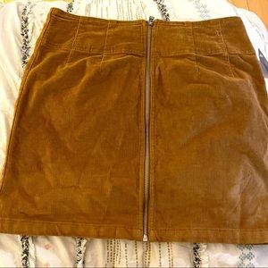 Tan corduroy skirt